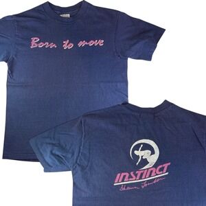 Vintage Instinct Surf Born to Move Graphic T Shirt Mens Medium